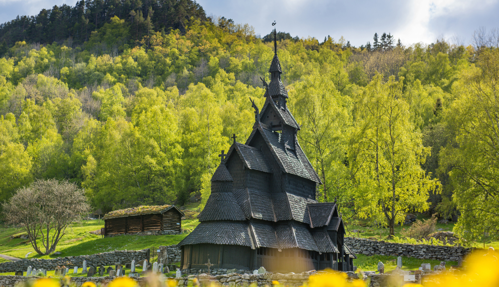 Kongevegen, Borgund Stave Church. Foto By Sverre Hjørnevik